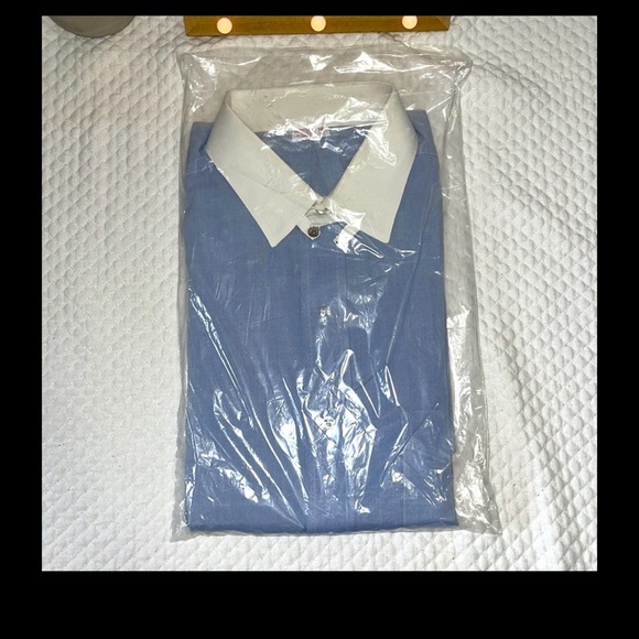 Vtg Brooks Brothers Makers 16.5-4 light blue long sleeve shirt White Collar Rare - Picture 5 of 7